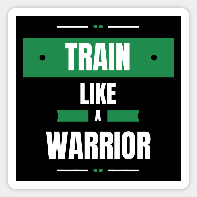 Train Like A Warrior No. 3 Sticker by Dreanpitch